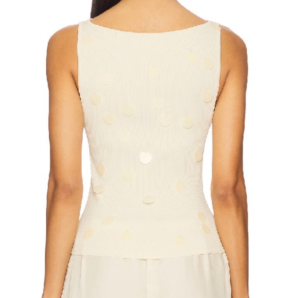 L'Academie by Marianna Juliene Matte Paillette Top TAG STILL ATTACHED - Picture 3 of 6